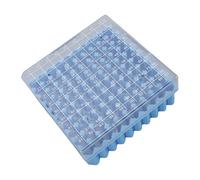 TOPINCN Scatola di Stoccaggio per Provette da Laboratorio per Provette da Centrifuga da 100 Fori con Coperchio Numerato Consecutivo per Tracce da 1,5-2,0 Ml in Laboratorio