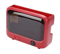 TOPINCN Scatola Organizer per Router, Gestione Cavi a Parete con Fori di Ventilazione per Modem Router WiFi e Cavi di Alimentazione, Ripiano per Soggiorno, Ufficio, Camera da Letto (rosso)