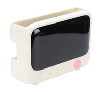 TOPINCN Scatola Organizer per Router, Gestione Cavi a Parete con Fori di Ventilazione per Modem Router WiFi e Cavi di Alimentazione, Ripiano per Soggiorno, Ufficio, Camera da Letto (bianco latte)