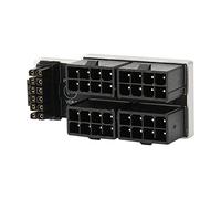 TOPINCN Scheda Adattatore di Alimentazione Scheda Grafica, Adattatore Angolato GPU 600 W 12 V HPWR 180 Gradi Plug And Play Facile da Usare per Desktop (Argento)