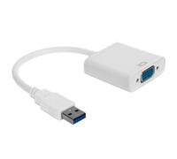 TOPINCN Scheda Video Esterna Adattatore da USB 3.0 a VGA per Laptop, Supporta Display a Specchio e Commutazione dello Schermo Ausiliario, Materiale ABS Resistente (WHITE)