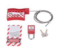 TOPINCN Serratura Resistente Agli Urti Regolabile del Cavo di Tagout di Chiusura per la Serratura di Sicurezza di Industria per Energia Elettrica, Luoghi Infiammabili