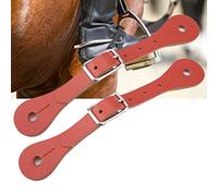 TOPINCN Set Cintura per Sperone in Pelle Equestre da Uomo, Fibbia in Metallo Regolabile per Equitazione, Accessori per Sperone Show per Sport all'Aria Aperta (#02)