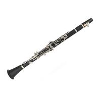 TOPINCN Set Clarinetto Chiave Sib 17 Chiavi con Panno per la Pulizia e Accessori per Principianti Realizzato in Resistente ABS e Cartone Sintetico (BLACK)