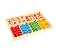 TOPINCN Set di Bastoncini per Contare i Giocattoli Educativi Matematici in Legno Colorato per Bambini, Gioco di Apprendimento per Lo Sviluppo Dell'intelligenza, Regalo Perfetto per Bambini, 9,1 X