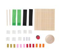 TOPINCN Set di Cibo da Gioco per Affettare Sushi, Giocattolo da Cucina di Simulazione per Fare Finta di Giocare con Strumenti di Legno, per Bambini Dai 3 Anni in su