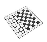 TOPINCN Set di Pedine Pieghevoli Leggere e Durevoli con Pezzi degli Scacchi Squisiti, Ideali per Feste e Riunioni di Famiglia, 33 * 33 Cm, Bianco e, Persone di Tutte le età