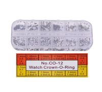 TOPINCN Set di Scatole per O-ring a Minuscola in Gomma per Guarnizione Impermeabile, Kit di Riparazione di Guarnizioni per Orologi Durevoli per Apparecchiature Meccaniche, Scatola di