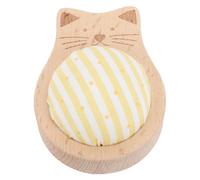 TOPINCN Set di Spilli da Cucito per Cuscini, Spilli per Quilting con Punta Rombica da 80 Pezzi con Base in Legno a Forma di Gatto, per il Posizionamento del Tessuto, la Creazione di