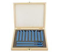 TOPINCN Set di Utensili per Tornitura con Punta in Metallo Duro da 11 Pezzi Durevoli per Lavorazioni di Precisione Adatti per Torni Automatici 10x10mm