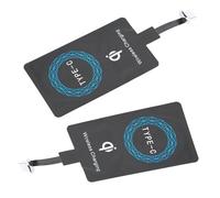 TOPINCN Set Leggero di Adesivi Adesivi per Ricevitore Caricabatterie Wireless di Tipo C da 2 Pezzi per la Ricarica del Telefono Cellulare, Comodo da Trasportare