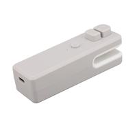 TOPINCN Sigillatore Mini Sacchetti, Sigillante da 2 in 1 a Calore con Sigillante a Fuoco Magnetico per la Macchina del Riseletore Portatile per Sacchetti di Plastica da Snack (WHITE)