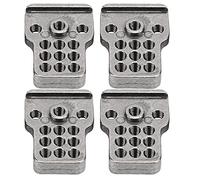 TOPINCN Solto di Shock RC in Lega di Alluminio Lungo per WPL C14/C24/MN D90, Miglioramento delle Prestazioni e della Durata delle Auto RC, Kit di 4 (Ti Colore)