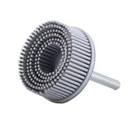 TOPINCN Spazzola Abrasiva in Gomma Smeriglio con Disco a Setola Verde 50# per Rimozione, Resistente All'usura e Durevole, Finitura Fine e Sbavatura di Metallo Duro, per Trapano Elettrico (Bianco