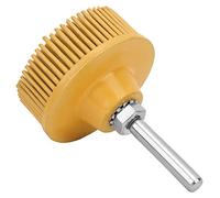 TOPINCN Spazzola Abrasiva in Gomma Smeriglio con Disco a Setola Verde 50# per Rimozione, Resistente All'usura e Durevole, Finitura Fine e Sbavatura di Metallo Duro, per Trapano Elettrico (Bianco