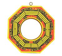 TOPINCN Specchio Feng Shui Cinese Tradizionale, Specchio Bagua Cinese in Legno Feng Shui Specchio Bagua Concavo Convesso Decorazione Cinese Feng Shui per la Casa Affari Fortunato
