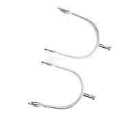 TOPINCN Speroni per in Acciaio Inossidabile di Alta qualità per Amanti Dell'equitazione, Sperone Inglese a Testa Tonda Resistente Protegge Il Cavallo, Adatto a Tutte Le età 13x9 Cm