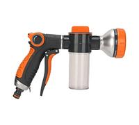 TOPINCN Spruzzatore di Schiuma per Irrigazione da Giardino Spruzzatore D'acqua Ad Alta Pressione con 8 modalità e Dispenser di Sapone per Giardinaggio Domestico Produzione Agricola (Grilletto
