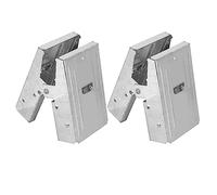 TOPINCN Staffe per Cavalletti da Taglio, Kit in Metallo per 2 Pezzi, | Staffe per cavalletto Kit di maschere in metallo per 2 pezzi Accessori per supporto Staffe per supporto per utensili per la