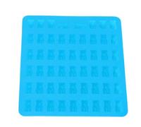 TOPINCN Stampo in Silicone a Forma di Orsetto con 53 cavità e Contagocce, Ideale per Dolci Al Cioccolato, Biscotti e Cubetti di ghiaccio. (BLUE)