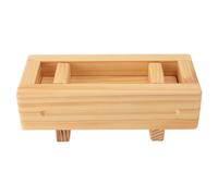 TOPINCN Stampo per Pressa di Sushi in Legno, Muffa di Riso Rettangolare, Scatola di Formazione di Sushi, Strumento per il Produttore di Sushi con Design a 3 Parti Staccabile per il