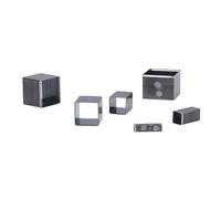 TOPINCN Stampo per Tagliare la Pelle, Quadrati in Acciaio Legato, 12 Diverse Dimensioni, Fustellatrice per Tessuto, Argilla, Gomma, Tagli Precisi per L'artigianato Fai-te, Adatto Come