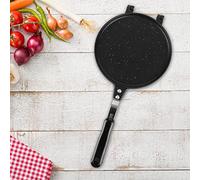 TOPINCN Stampo per Waffle a Forma Rotonda, Robusto in Alluminio per gli Appassionati di, 15,4 X 6,7 X 0,8 Pollici