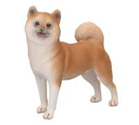 TOPINCN Statuette di Cani Realistiche, Modello di Cane Realistico Mini Statua di Cucciolo per la Decorazione Domestica, Giocattolo Educativo di Figurine di Animali in Plastica Ad (Shiba Inu)