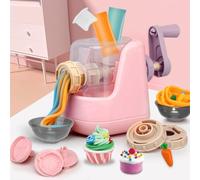 TOPINCN Strumento per Giocare con L'impasto per Bambini Set per Modellare L'argilla per Bambini Giocattolo per la Creazione di Noodle con Strumenti per L'impasto per lo Sviluppo