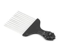 TOPINCN Strumento per lo Styling Pettine a Forchetta per Capelli Uomo Che Tinge e Arriccia i Capelli con Aghi in Acciaio Inossidabile e Impugnatura Antiscivolo