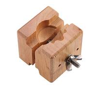 TOPINCN Strumento per Morsa con Morsetto per Supporto Cassa Movimento Orologio con Materiale in Legno per la Sostituzione della Batteria Dell'orologio Senza Graffi