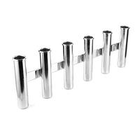 TOPINCN Supporto per Canna da Pesca a 6 Tubi in Acciaio Inossidabile Marino Che Protegge la Staffa per Canna da Pesca per Barche e Yacht