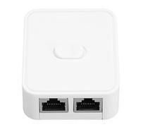TOPINCN Switch di Rete Gigabit a 2 Porte, Adattatore Splitter di Rete RJ45, Ingresso/uscita 1000 Mbps Distribuzione Efficiente per Piccole Imprese, Materiale ABS