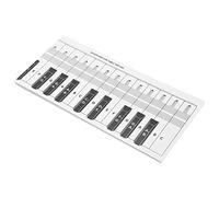 TOPINCN Tabella delle Note della Tastiera del Pianoforte Tabella Comparativa degli Esercizi a 88 Tasti per Principianti, Strumento di Riferimento Portatile in Carta Patinata per Insegnanti