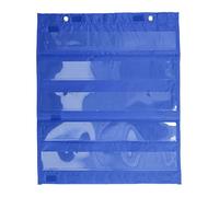 TOPINCN Tabella Tascabile Magnetica, Tabella Tascabile Standard per la Classe, Tabella Tascabile con 5 Righe di Parole Chiare per attività Scolastiche a Casa, Tasca Portaoggetti per (BLUE)