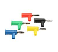 TOPINCN Tappi Banana Impilabili da 4 Mm Materiale in Ottone Premium per Perno di Diametro da 4 Mm per i Fili di Prova della Sonda da 10 Pezzi Ottone/rosso//giallo/blu/verde