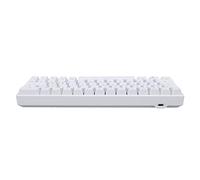 TOPINCN Tastiera Meccanica, Tripla modalità Batteria a Lunga Durata Tastiera da Gioco dal Design Ergonomico Bianca per Il Gioco per la Casa per L'Ufficio (Interruttore Marrone)
