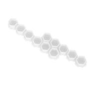 TOPINCN Tazze per Inchiostro per Tatuaggi in Plastica 200 Pezzi, Design a Nido D'ape, Supporto Efficiente per Pigmenti per Studi di Tatuaggi e Uso Personale (WHITE)
