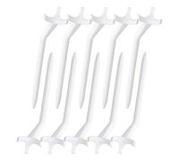 TOPINCN Tee da Curvi da 10 Pezzi in Plastica Leggera per Esercitazioni di Oscillazione Costanti, Bianchi 3,5 X 0,6 Pollici, Adatti per Gli Appassionati di