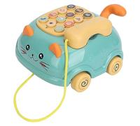 TOPINCN Telefono Giocattolo per Bambini con Apprendimento Multilingue e Suono Chiaro per la Comunicazione Bilingue in Verde Lago Chiaro, 1 unità