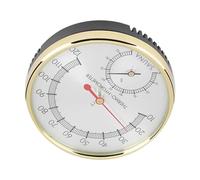 TOPINCN Termometro Igrometro per Interni con Quadrante in Metallo per Sauna per il Monitoraggio Ad Alta Precisione della Temperatura e dell'Umidità, Adatto per la Decorazione Domestica Moderna e le