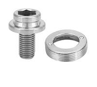 TOPINCN Tistero in Lega Lavorare Il Kit di Viti Dell'asse BB BB Bolzen con Tappo della Polvere, M8*15 Mm per Il Conducente della Mountain Bike (Ti Colore)