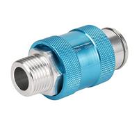 TOPINCN Valvola a Scorrimento Manuale con Filettatura G1/2 Durevole HSV-15 per il Controllo della Fonte D'aria, Scorrimento Inverso Regolare, Ideale per L'officina