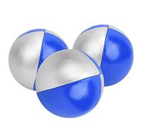 TOPINCN Variety Show Jongier Ball Kit Toys di Alta qualità Giocattoli per Lo Sviluppo delle Competenze 3pcs per attività per Il Tempo Libero e Servizi Professionali PU (Blu/Argento)