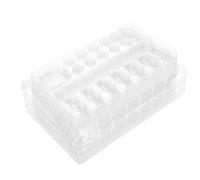 TOPINCN Vassoi Porta Aghi Monouso per Tatuaggio 20 Pezzi per Tatuaggi Professionali, Plastica di Alta qualità per la Prevenzione della Contaminazione Incrociata, 18,5x12,3x7,2 Cm