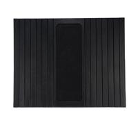 TOPINCN Vassoio per Braccioli per Divano, Tavolino, Vassoio di bambù, Realizzato in Bambusoideae Isolato di Alta qualità con Morbido Silicone per Bevande, Snack, Telecomando, Telefono (BLACK)