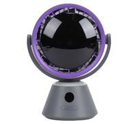 TOPINCN Ventilatore da Tavolo Circolatore D'aria Ventilatore da Scrivania Display Digitale Design Sospeso Regolabile a 3 velocità e Luce Notturna Ambientale per L'home Office