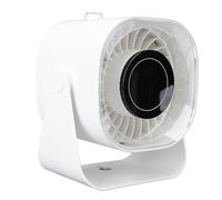TOPINCN Ventilatore da Tavolo Portatile Ventilatore da Tavolo Ricaricabile USB 100 velocità Continue Inclinazione Regolabile a 220° Display Digitale con Batteria da 5000 MAh (WHITE)