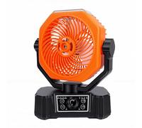 TOPINCN Ventilatore Nebulizzante da Campeggio, Ventilatore Nebulizzante Oscillante Portatile con Telecomando a Luce LED 8 velocità Timer 24 Ore per Tenda Ufficio da Viaggio All'aperto