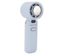 TOPINCN Ventilatore Portatile Portatile Mini Ventilatore Ricaricabile Pieghevole a 5 velocità con Display Digitale e Funzione di Raffreddamento del Ghiaccio per Viaggi a Casa, Spiaggia (BLUE)